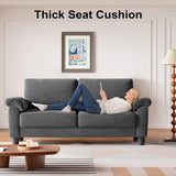 70" Living Room Couch Sofa, Mid Century Modern Loveseat, Velvet Deep Couches for Small Spaces, Bedroom