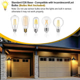 2-Pack Dusk to Dawn Outdoor Wall Sconces, Exterior Farmhouse Gooseneck Barn Light