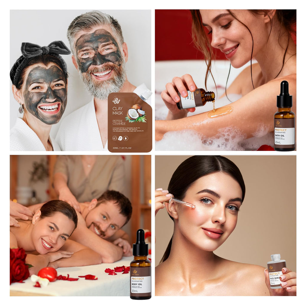 Coconut 23 Pcs Facial Skin Care Kit For Women & Men, Self-Care Gift Set