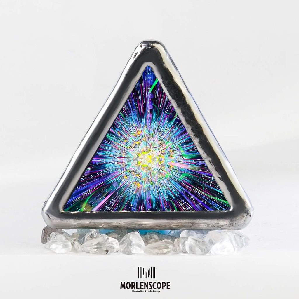 10" Aurora Kaleidoscope for Adults, Stained Glass Handmade Adult Kaleidoscope with Gift Box,Anniversary Birthday