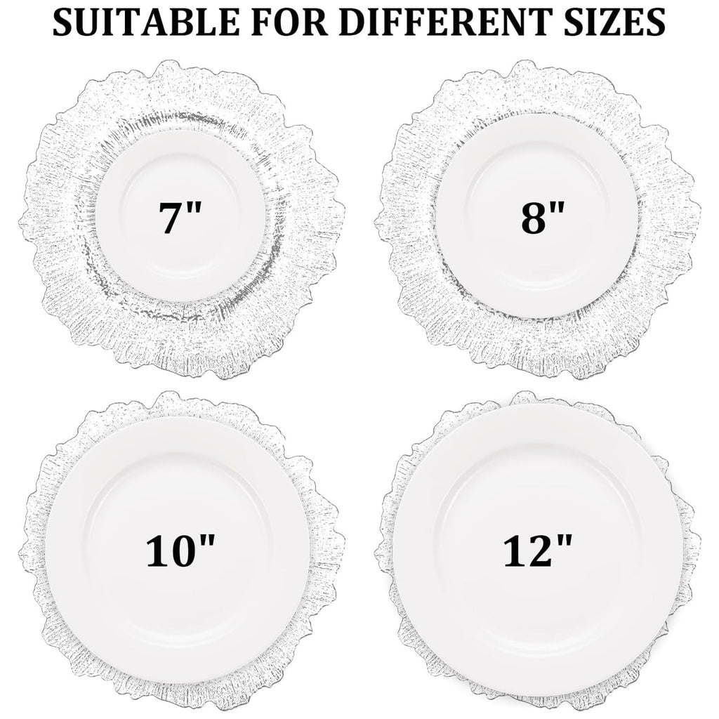 Set of 10, Reef Chargers for Dinner Plates