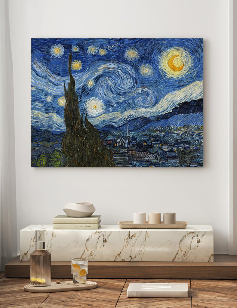 Van Gogh Canvas Wall Art, Van Gogh Starry Night, 40x30''