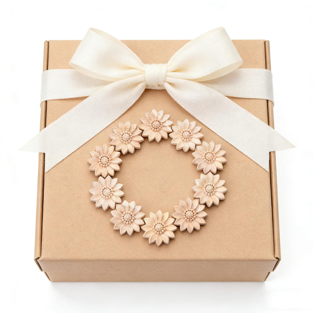 10-Pack Wood Rosettes Little Flowers Onlay Appliques (Dia-5cm/2), Unpainted Round Wood Appliques Decorative Carving
