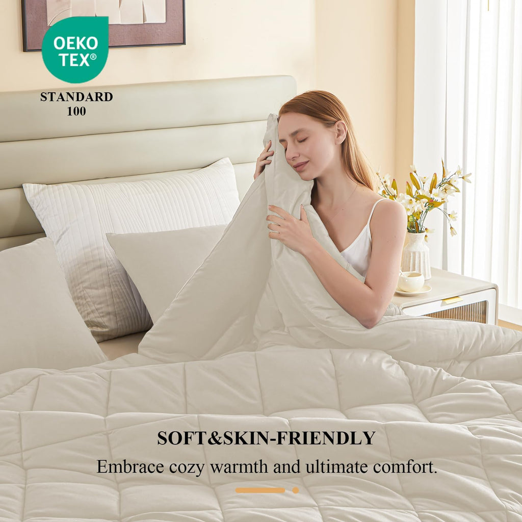 Oversized King Comforter, Extra Large King Size Comforter Oversized, All Season Soft Lightweight Quilt Down