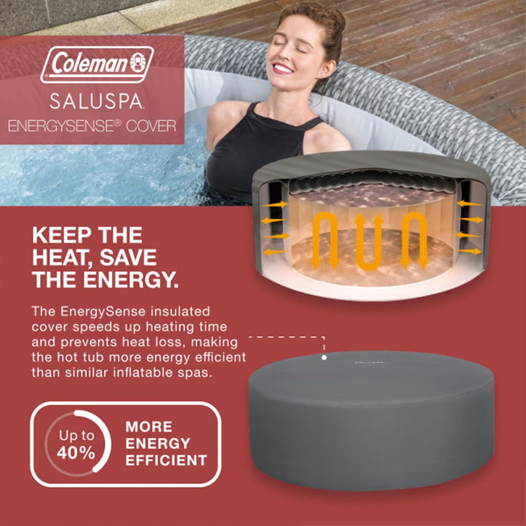 SaluSpa Sicily 180 Soothing AirJet Inflatable Hot Tub with 2 Spa Seats & Padded Headrest