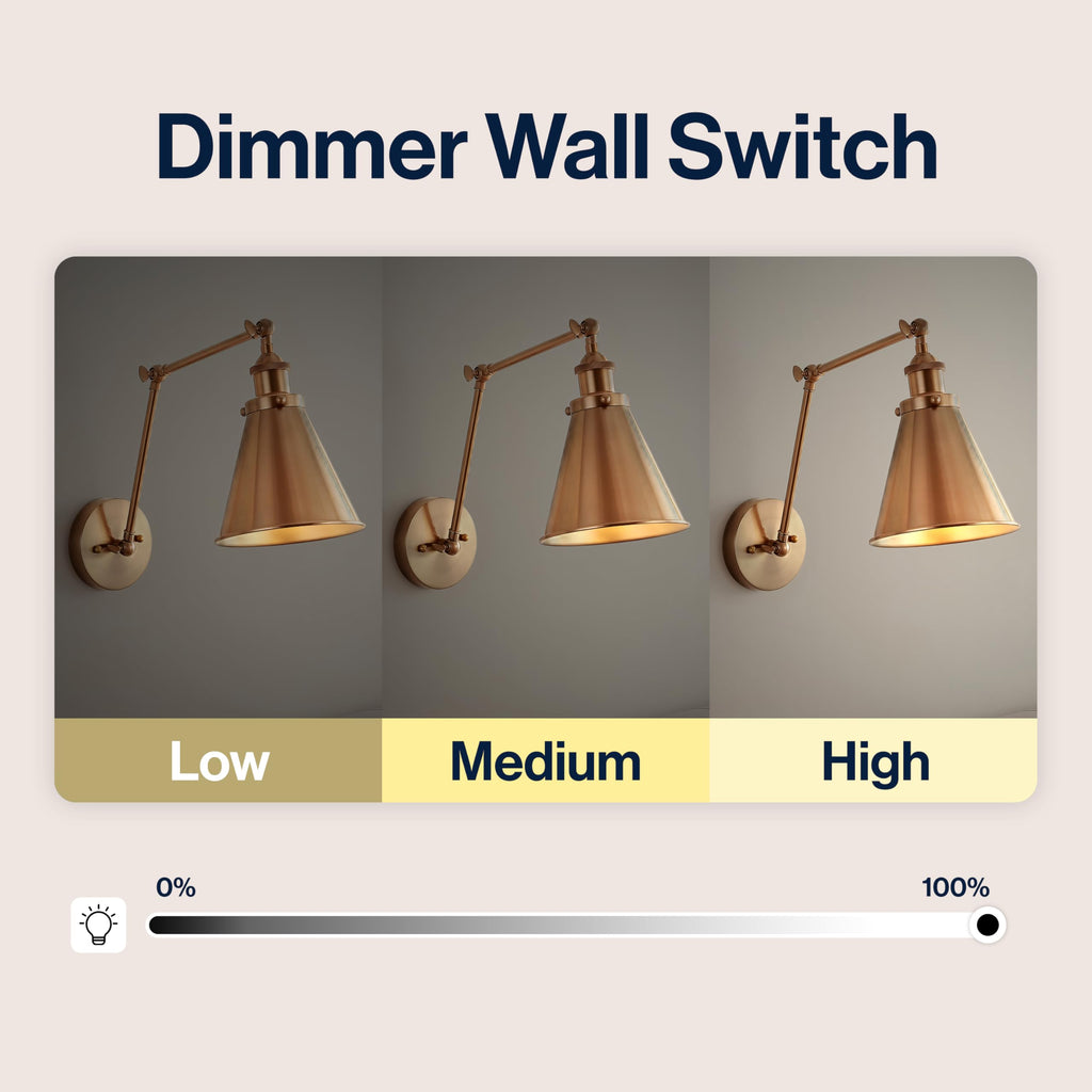 Rover 1-Light Wall Sconce 7", Brass Gold
