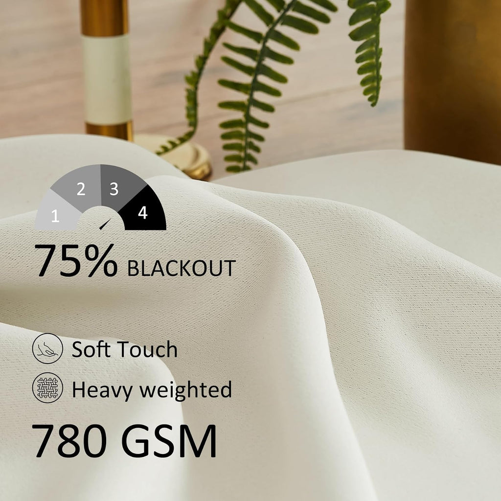 Pom Pom Curtains Windows 84 inch Energy Efficient Thermal Insulated Living Room Darkening Curtain Panels Nursery Room