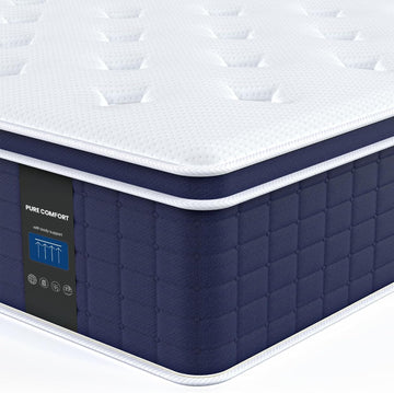 California King Mattress 14 Inch, Hybrid Mattress for Adults | Medium Firm Feel for all Sleepers, 4 Layer Premium