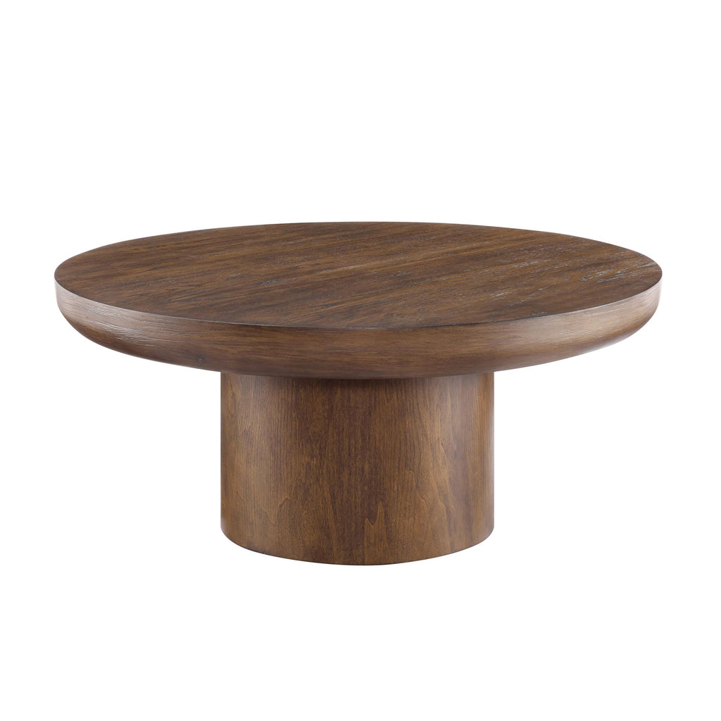 36" Round Coffee Table Solid Wood Coffee Table