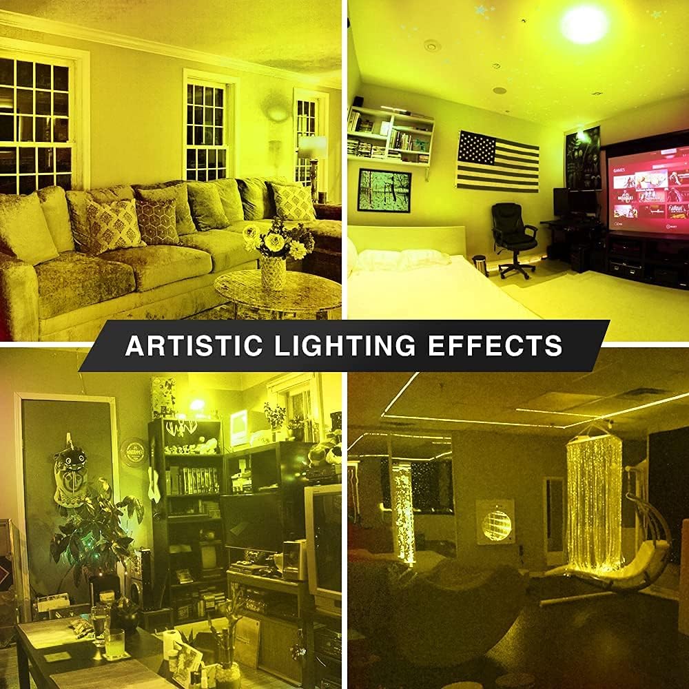 BlueX LED Yellow Light Bulb - 4W (40Watt Equivalent) - E12 Base Yellow LED Pink Bulb, Party Decoration, Porch