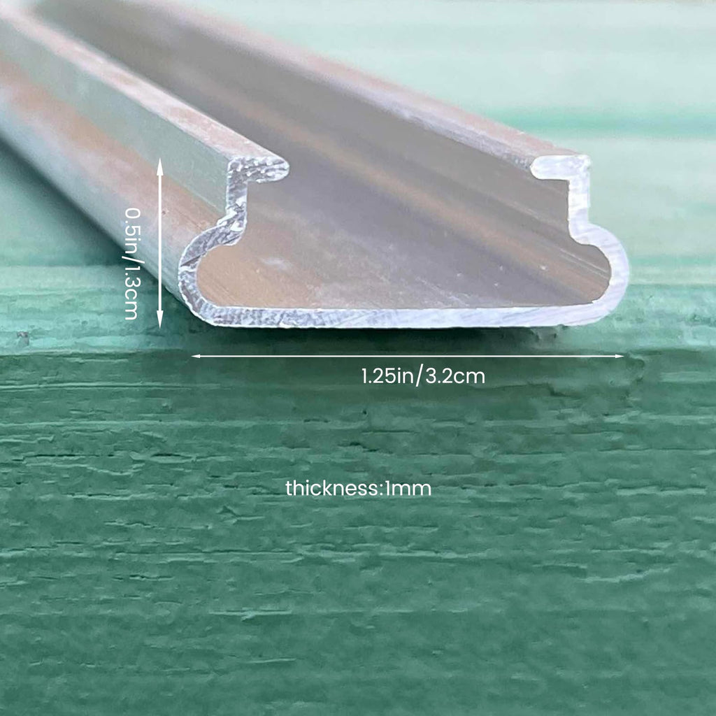20 Set 6.6 Ft Greenhouse Lock Channel and Spring Wire, Aluminum Alloy Lock Channel and PVC Coated Spring Wires for