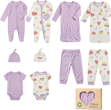 Organic Cotton Unisex Baby Layette Registry Clothes Set