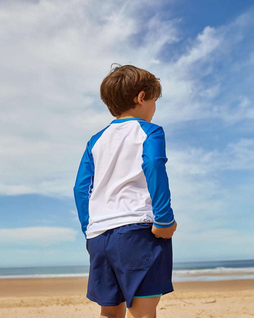 Boys Swim Trunks with Compression Liner Toddler Stretch Swim Shorts