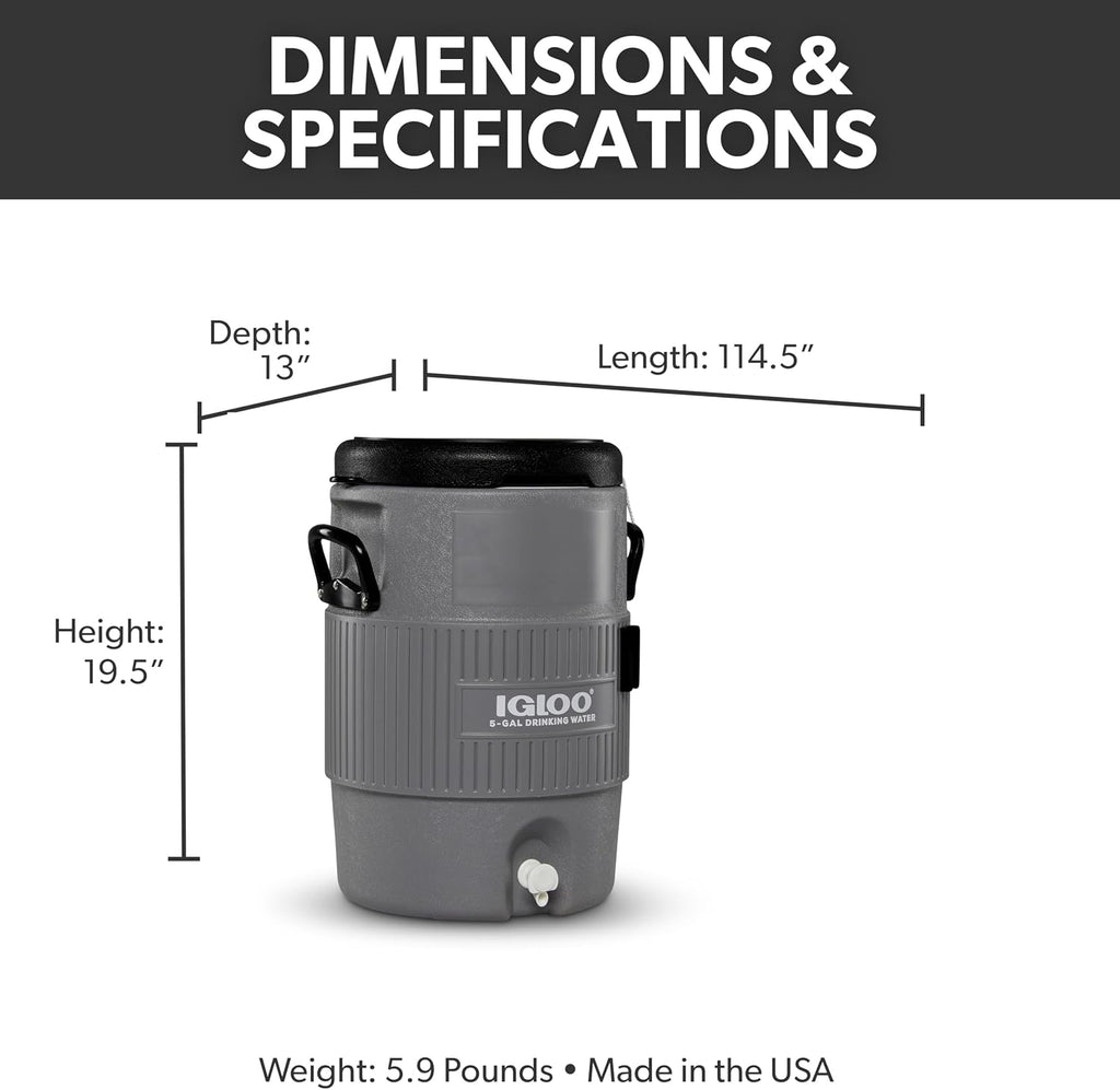Sports Cooler | Insulated Beverage Dispenser with Spout |Portable Handwashing Station