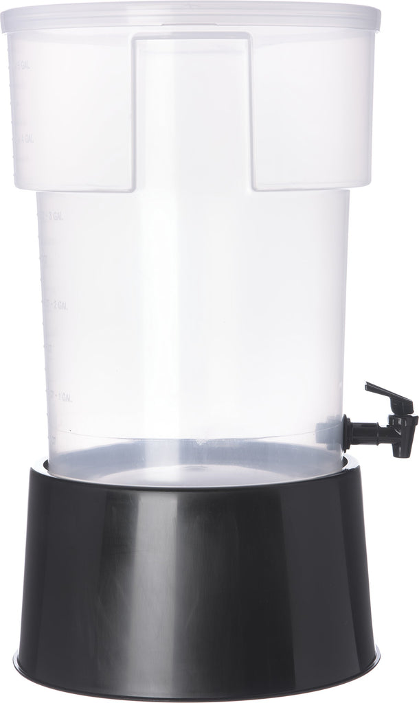 Round Beverage Dispenser, Durable Drink Dispenser with Spigot and Sturdy Base for Catering, Events, and Parties