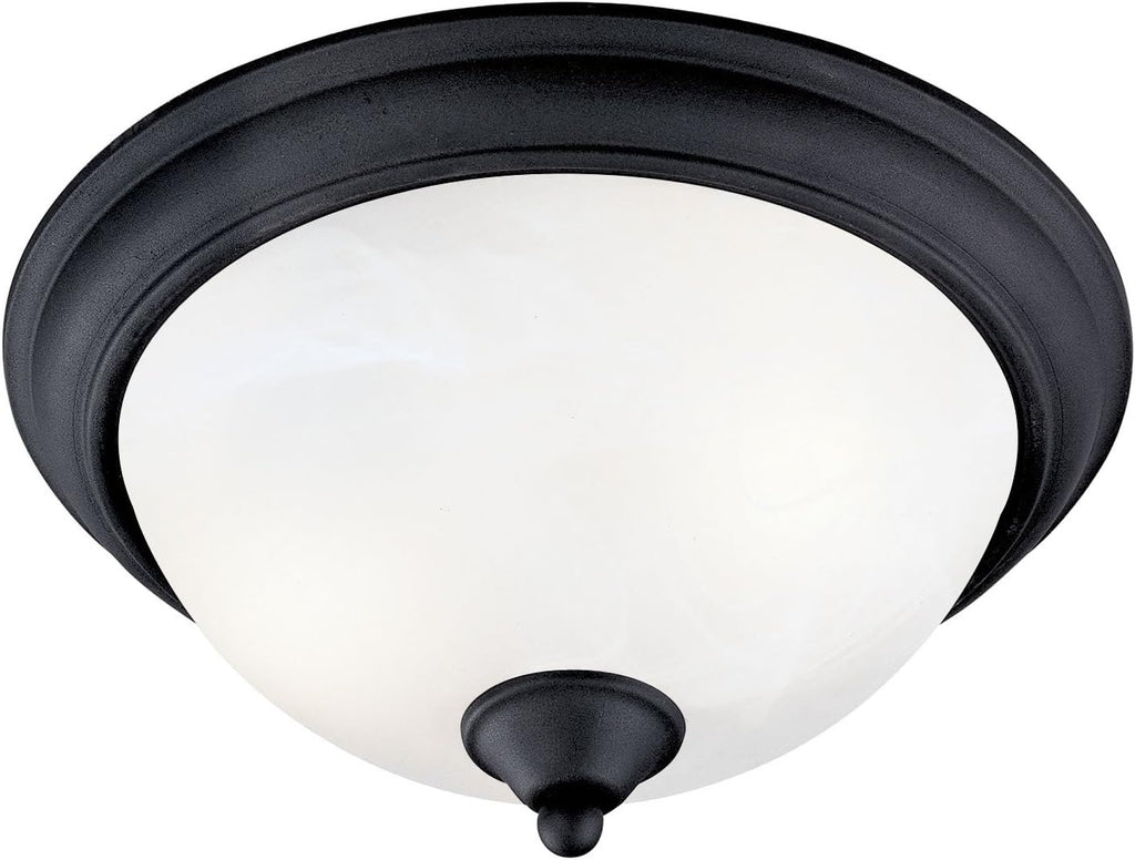 Tuscany 12-1/2-Inch 6-Inch Ceiling Lighting Fixture Textured Black