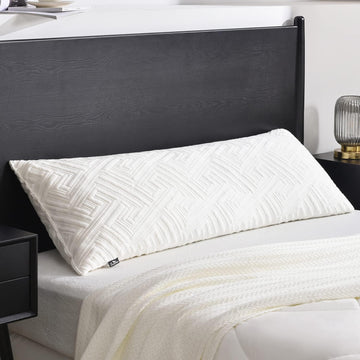 Memory Foam Body Pillows for Adults - Full Body Pillow for Side and Back Sleepers, 20 x 54, White