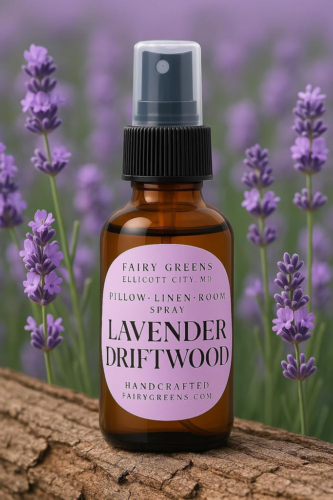 Lavender Driftwood Pillow Spray by L Farm | Natural Room & Linen Spray for Better Sleep | Calming Aromatherapy Room