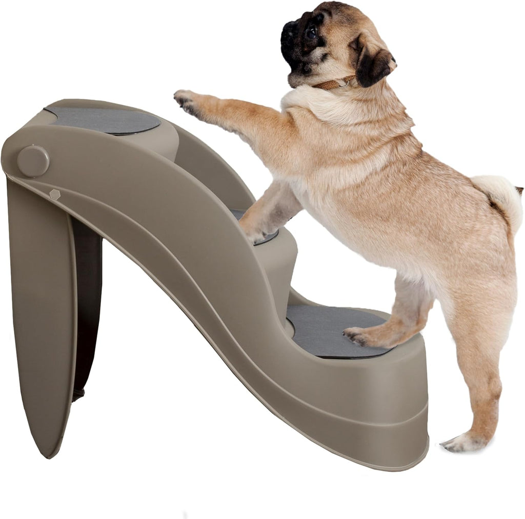 Pet Stairs - Durable Dog Stairs for Small Dogs with 3-Step Design and Safety Locking Pins
