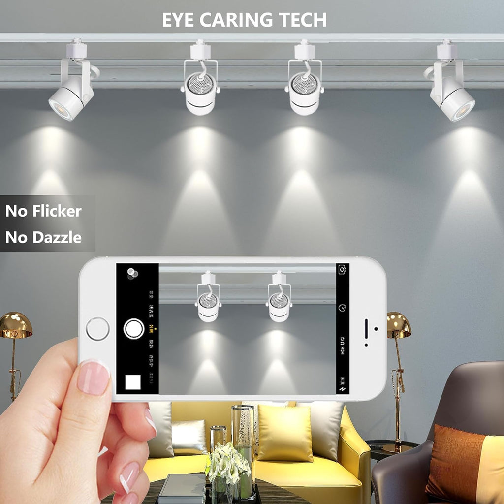 Track Lighting Heads with GU10 3CCT Adjustable White 12 Lights