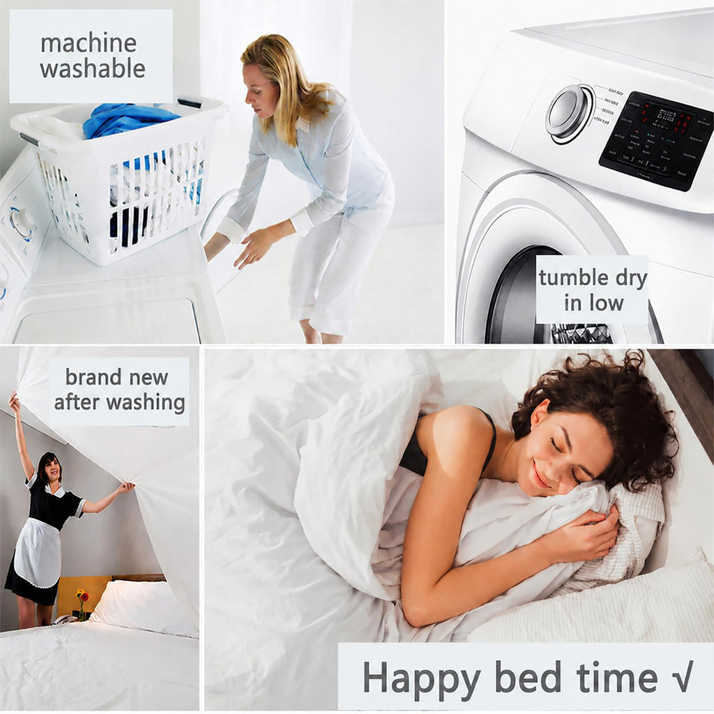 Down Alternative Comforter, White, 90x102 Inches