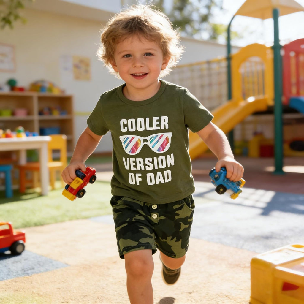 Toddler Baby Boys Summer Outfits 2 Piece Short Sleeve Graphic T Shirt and Shorts Set