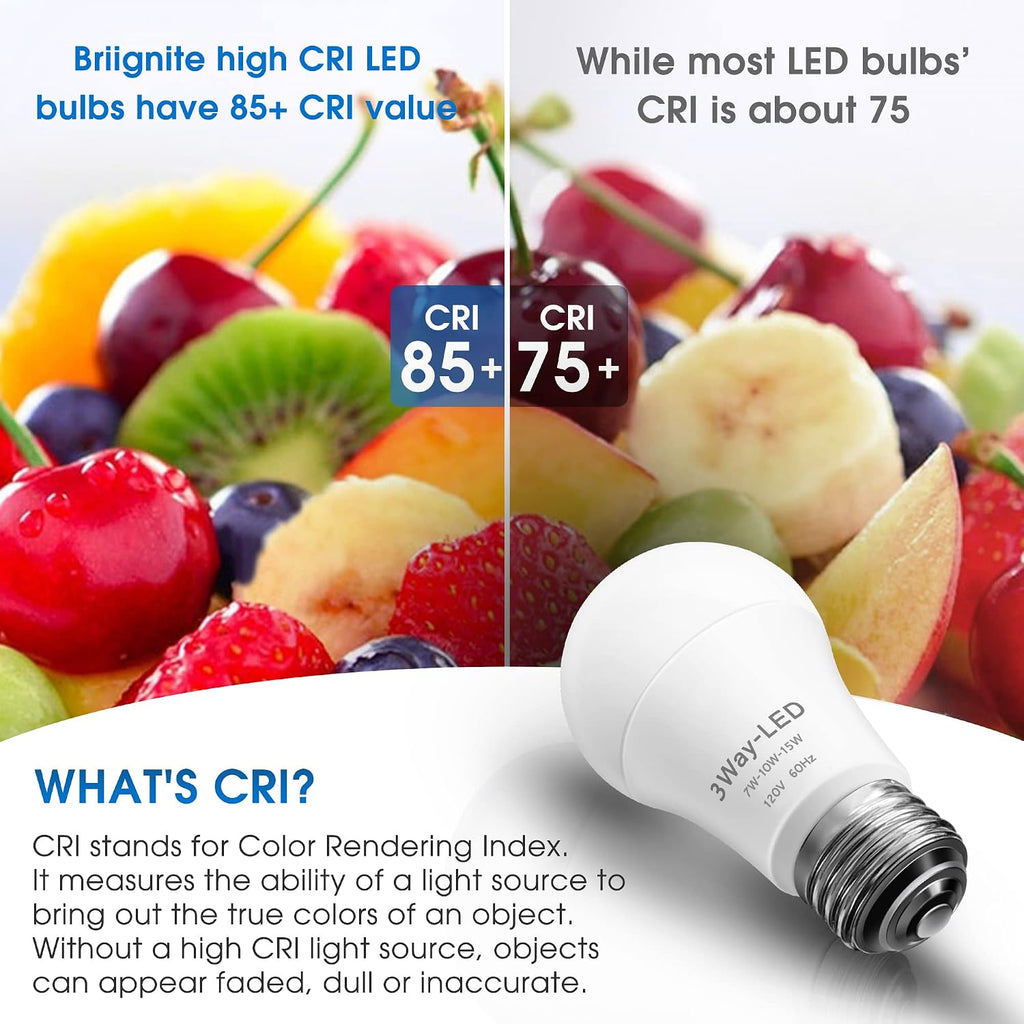 Light Bulbs 3 Way Light Bulbs 50 100 150W Equivalent 5000K