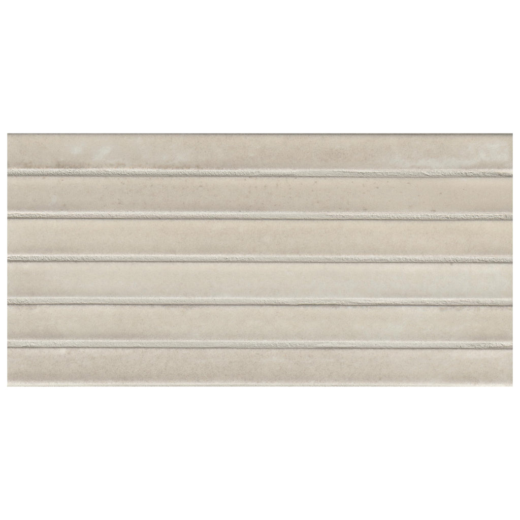 Porcelain Fluted Slat Wall Tile | Marino Cashmere Cream | 5" x 10"