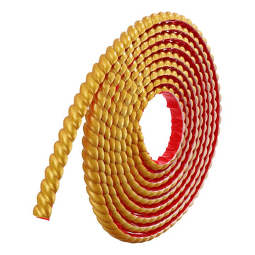 Peel and Stick Molding Trim for Walls 0.8" x 16 ft Gold