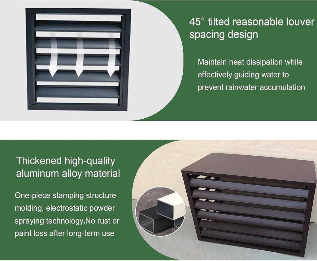Air Conditioner Privacy Fence,Aluminum Alloy Privacy Fence Screen,Trash Can Enclosures,Ac Unit Fence,Outdoor Privacy