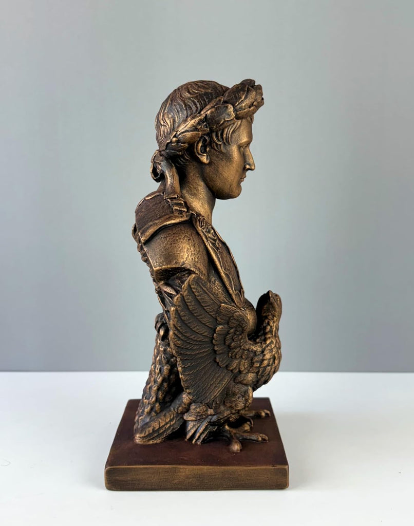 Napoleon French Emperor Bust Statue, 11"/28cm, Statue Decor, Sculpture Art (Bronze)