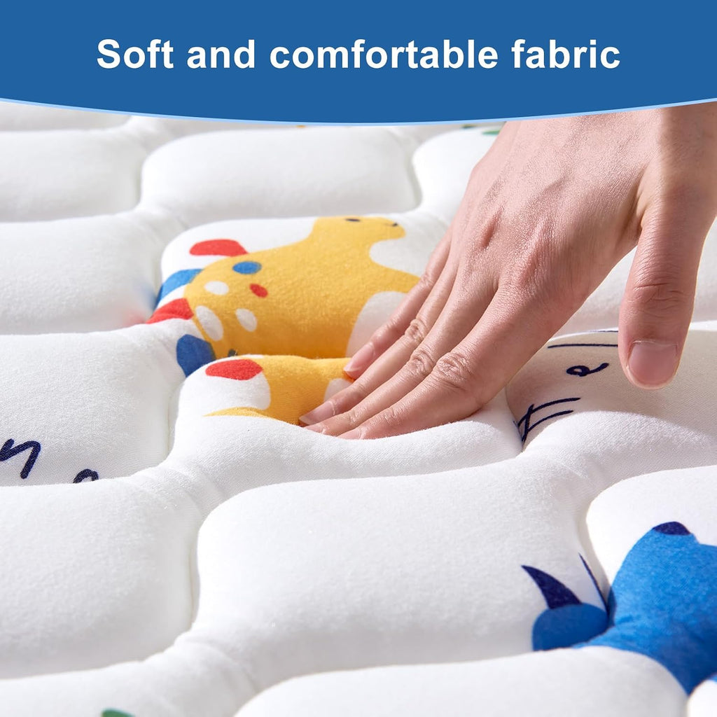 4ft x 6ft Foldable Baby Play Mat, Odorless Premium Foam Microfiber Floor Mat, Hypoallergenic Non‐Slip Washable