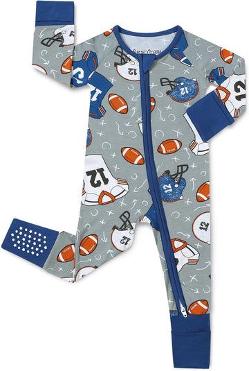 Bamboo Viscose Baby Footie Pajama, Zipper Sleeper Boys Girls