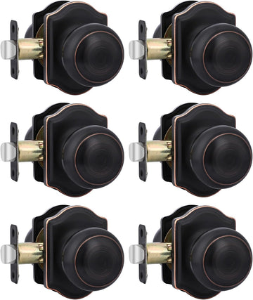Oil Rubbed Bronze Closet Door Knobs, Passage Door Knobs Interior