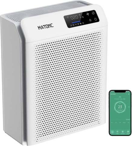 Air Purifier for Home Large Room Up to 3500 Ft², Smart WiFi App Control Air Cleaner with Air Quality