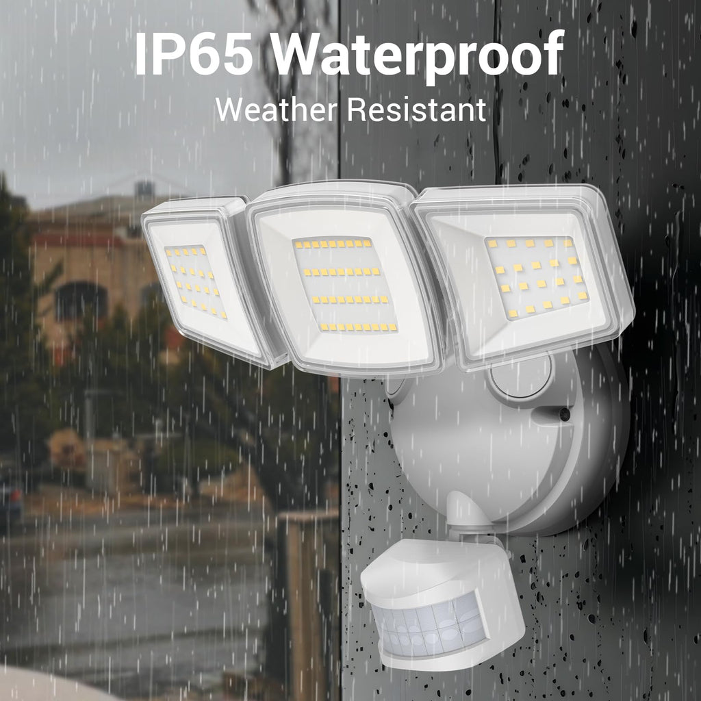 Outdoor LED Flood Lights D2D Security Lights Motion Sensor Remote 45W 5000K