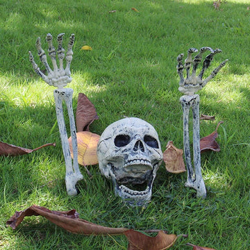 Realistic Skeleton Yard Stakes, Halloween Decorations Outdoor - Set of 3