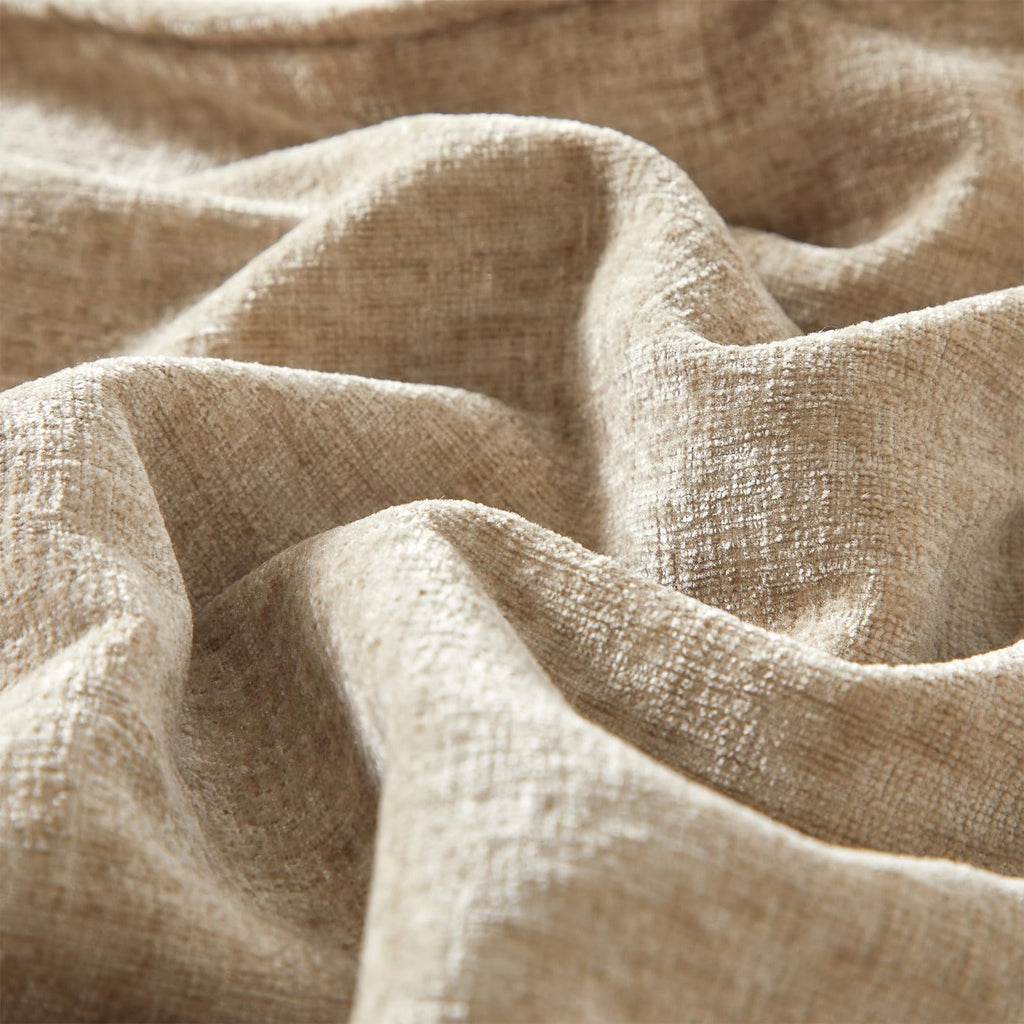 24x24 Chenille Decorative Throw Pillow Covers Set of 2, Beige