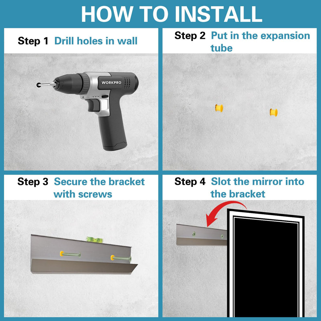 40x28 Bathroom Mirror, LED Mirror, Fogless