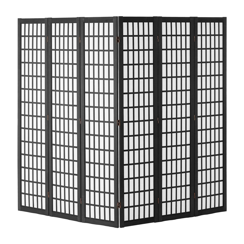 Room Divider, 6 Panel Japanese Room Divider, Folding Privacy Screen Indoor, Portable Partition Dividers and
