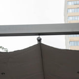 10' x 10' Aluminum Patio Pergola with Retractable Pergola Canopy, Backyard Shade Shelter for Porch, Outdoor Party