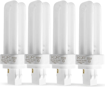 13W Double Tube CFL Light Bulbs, GX23-2 2-Pin Base, 3500K