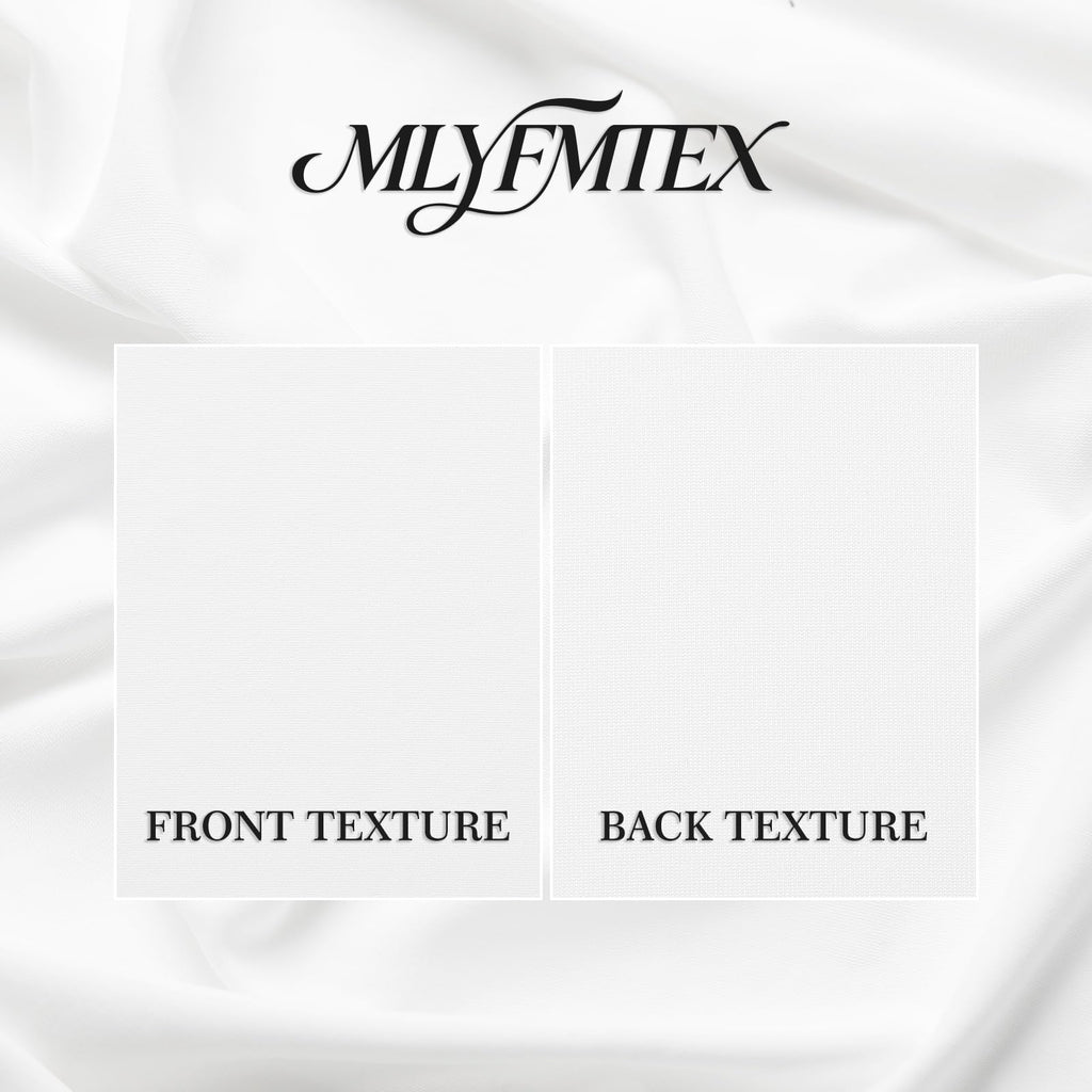 Nylon Spandex Fabric, 4 Way Stretch, 1 Yard, 65 Inch Wide, White