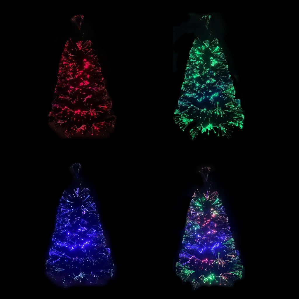 32 in Green Fiber Optic Tabletop Christmas Tree, Color Changing