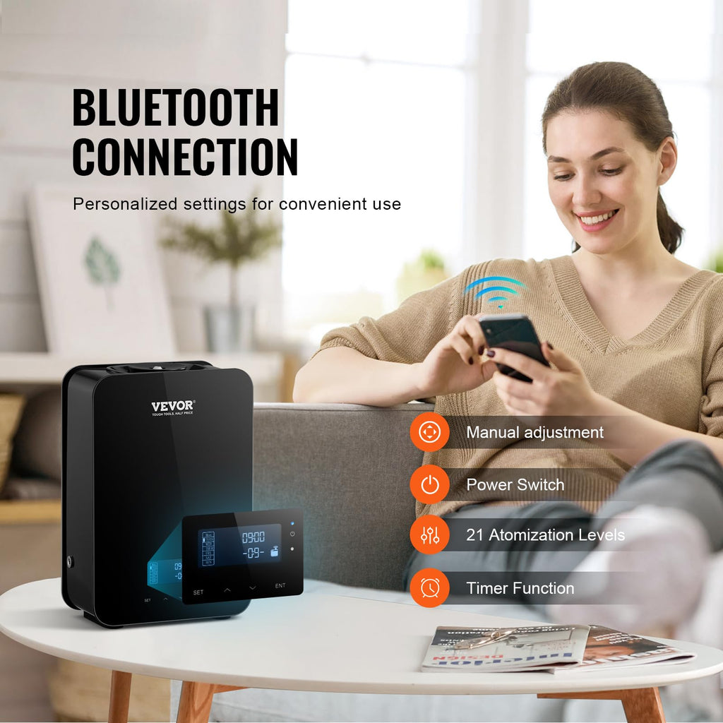 Upgrade HVAC Scent Diffuser, Smart Scent Air Machine, with Cold Air Technology, Waterless Essential Oil