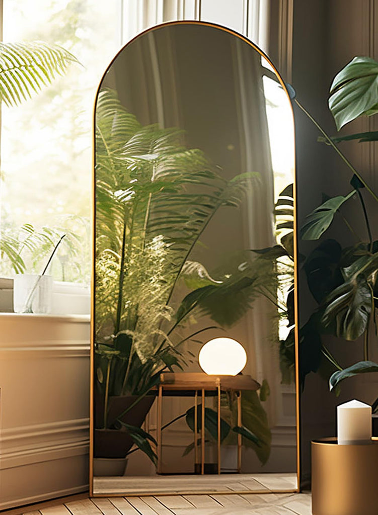 Full Length Mirror, Arched Floor Mirror, 38" x 77" Oversized Full Length Mirror, Freestanding, Full Body Mirror, Arch
