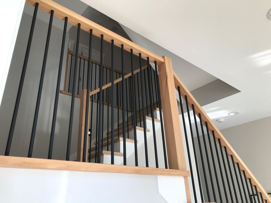4003 Poplar Blank Newel Post - 3.5" x 48" Solid Hardwood Square Stair Newel Post - Modern Plain Style