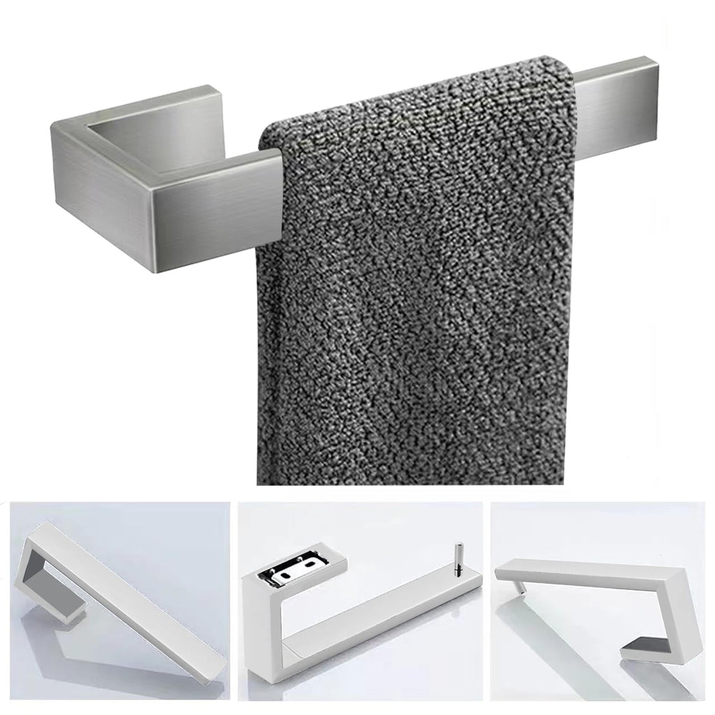 2-Piece Hand Towel Holder, Towel Ring - Brushed Nickel
