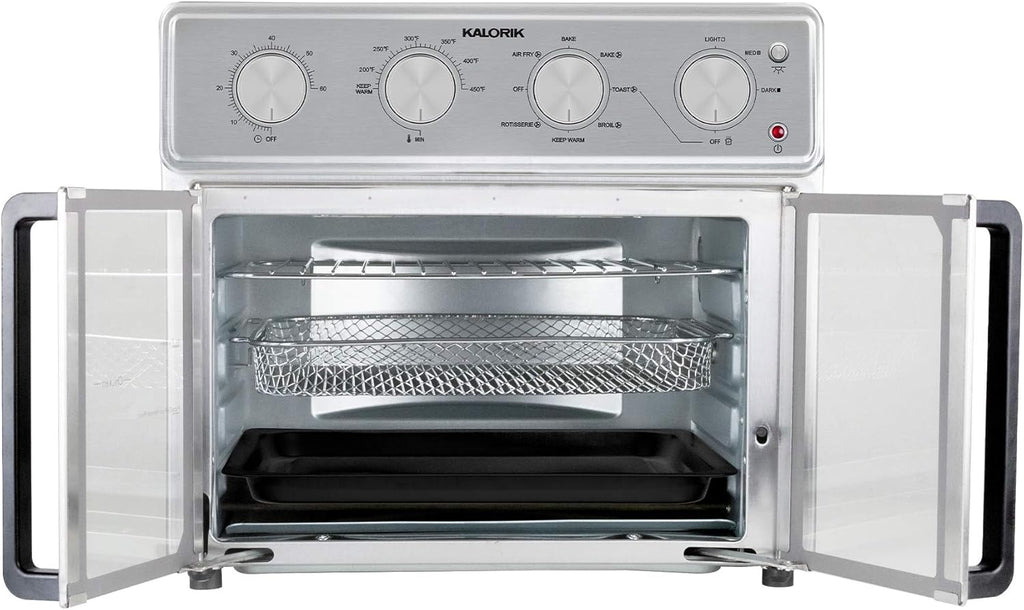 MAXX Air Fryer Oven, 26 Quart 9-in-1 Countertop Toaster Oven and Air Fryer Combo - Fry, Bake, Roast, Rotisserie, &