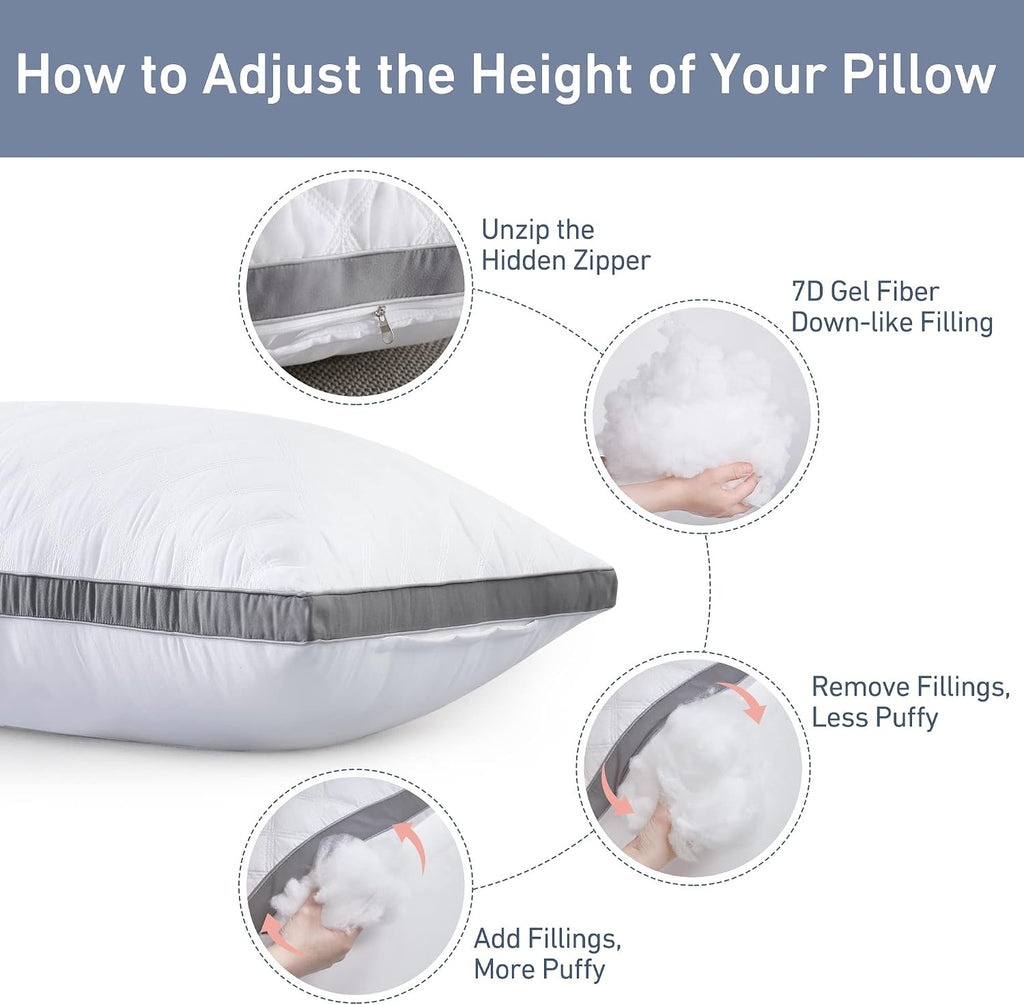 Body Pillow Insert 20 x 54 for Side Sleepers White Support | Soft polyester padding delivers full-body support for